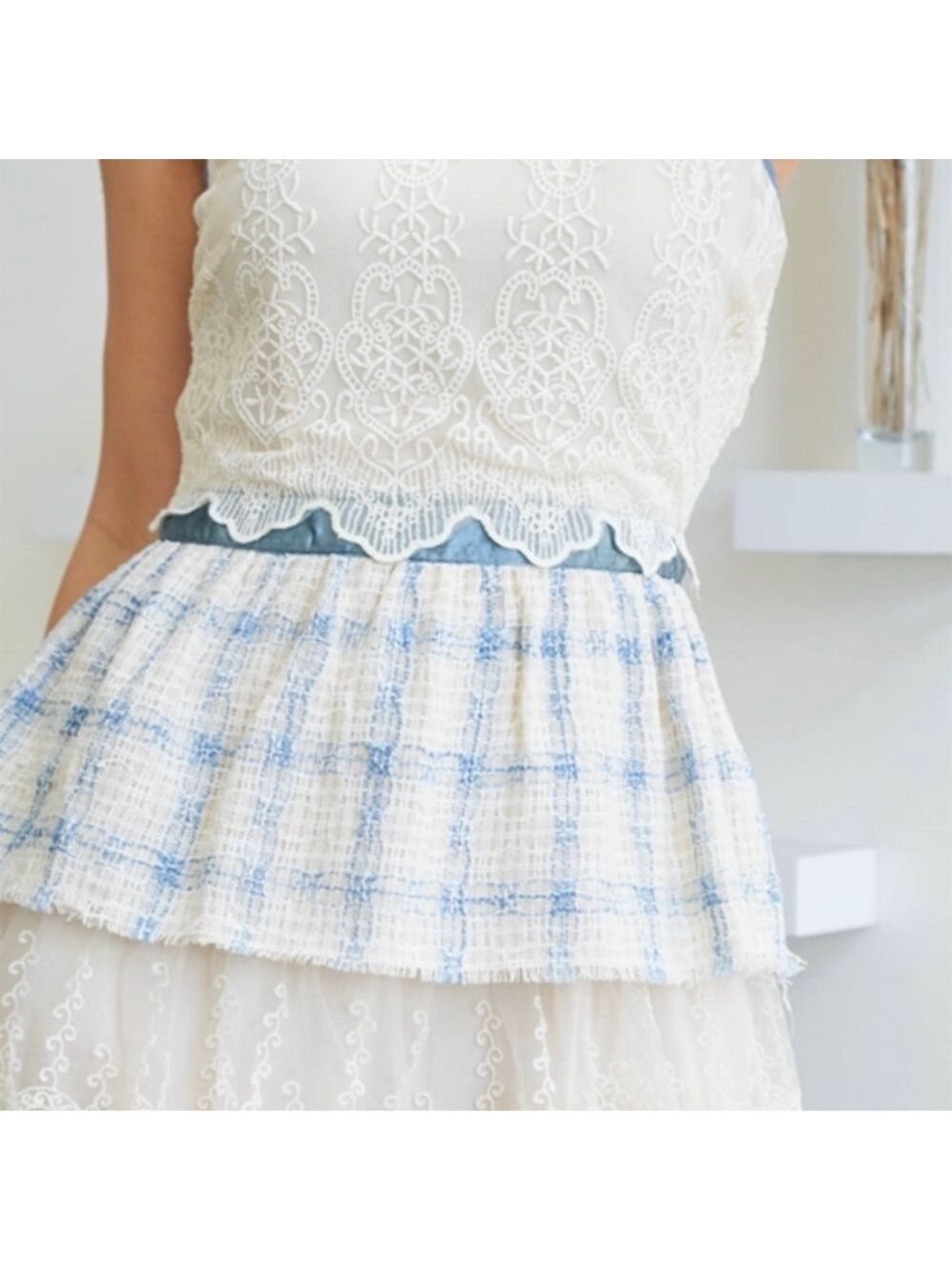 RYU Plaid Cocktail Dress Large - Picture 5 of 13